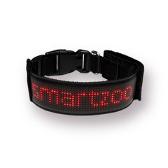 Ошейник для собак и котов с LED экраном Bluetooth Pet LED Collar - красный