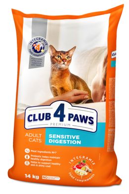 Сухий корм  Клуб 4 Лапи Adult Cats Sensitive Digestion - для котів з чутливим травленням, на вагу 250 г