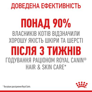 Корм для котів ROYAL CANIN HAIR&SKIN CARE 2.0 кг, для підтримки здоров’я шкіри та блиску шерсті