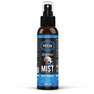 Спрей-одеколон RELIQ Botanical Mist-Baby Powder для зволоження шерсті собак 120мл