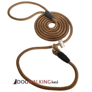 Повідець контролер Dog Walking CONTROL LEASH для вигулу та дресирування собак 3 м 10 мм  койот