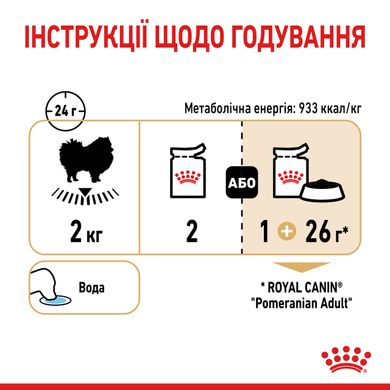 Вологий корм для собак породи Померанський шпіц ROYAL CANIN POMERANIAN ADULT паштет 85 г, 0.085 кг