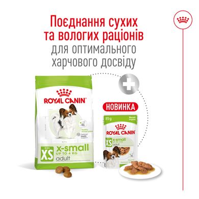 Сухой корм для взрослых собак мелких пород ROYAL CANIN XSMALL ADULT 0.5 кг