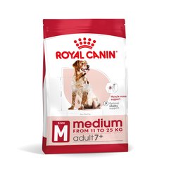 Корм для дорослих собак середніх порід віком ROYAL CANIN MEDIUM ADULT 7+(від 7 років) 4 кг, 4 кг