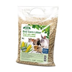 Кукурузный наполнитель для грызунов и папугаев WOW PETS Eco Corn Litter 4л