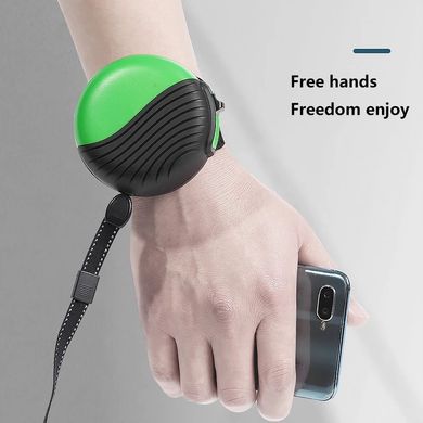 Поводок - рулетка hands free на запястье для собак ZEYU 2.5 м серая