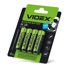 Батарейка лужна Videx LR6/AA 4шт