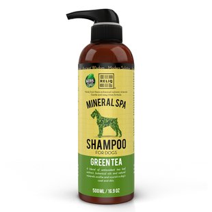 Шампунь RELIQ Mineral Spa Green Tea Shampoo для собак та котів 500мл