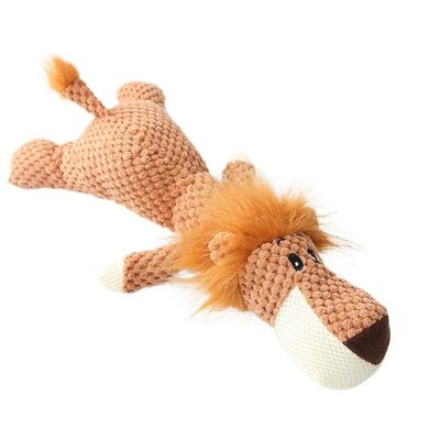 Жевательная мягкая игрушка для собак PLUSH LION DOG TOY - лев