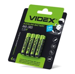 Батарейка щелочная Videx LR03/AAA 4шт