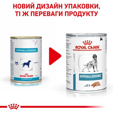 Влажный корм для взрослых собак ROYAL CANIN HYPOALLERGENIC DOG Cans 0.4 кг, 0.4 кг