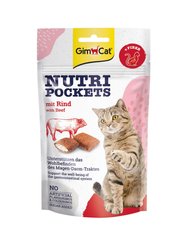 Витаминные лакомства для кошек GimCat Nutri Pockets Beef & Malt, 60 г