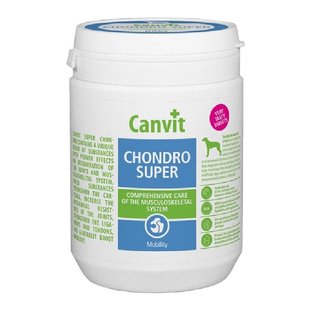 Вітаміни для собак Canvit Chondro Super догляд за опорно-руховим апаратом 500г