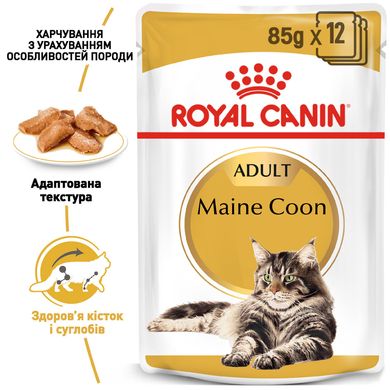 Вологий корм для дорослих котів ROYAL CANIN MAINECOON ADULT 0.085 кг, 0.085 кг