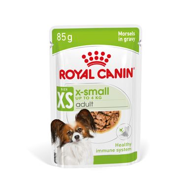 Влажный корм для взрослых собак ROYAL CANIN XSMALL ADULT IN GRAVY 0.085 кг, 0.085 кг