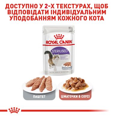 Вологий корм для дорослих стерилізованих котів ROYAL CANIN STERILIZED LOAF 0.085 кг, 0.085 кг