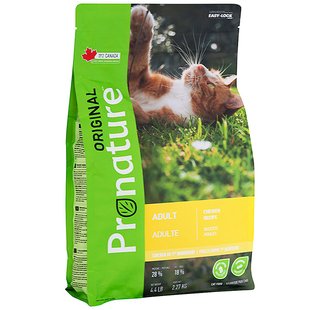 Pronature Original Cat Adult Chicken ПРОНАТЮР ОРІДЖИНАЛ КУРКА сухий корм для котів на вагу 250 г