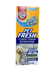 Нейтрализатор дезодорант запаха домашних животных ARM & HAMMER Pet fresh Carpet odor eliminator  в виде порошка, свежий бриз 850 г