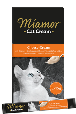 Смачний смаколик Miamor Cat Snack СHEESE CREAM -  сирний крем + кальцій (1стік)