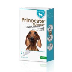 Краплі від бліх та кліщів KRKA Prinocate (Прінокат) спот-он для собак від 4 до 10 кг (1шт.)