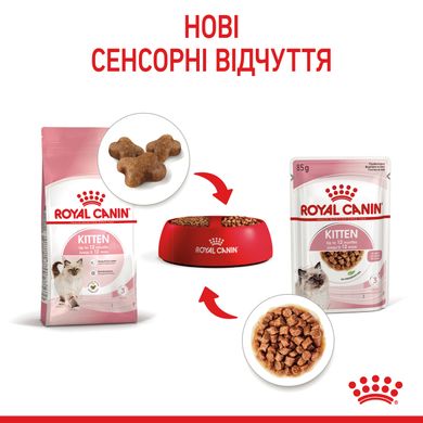 Вологий корм для кошенят (шматочки у соусі) ROYAL CANIN KITTEN IN GRAVY 0.085 кг, у паучах, 0.085 кг