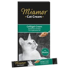 Вкусное лакомство Miamor Cat Snack  GEFLUGEL-CREAM - с биотином (1стик)