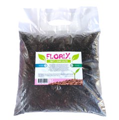 Субстрат кислый торф + кора FloriX peat + bark 80/20 для Азалий, Гортензий, Голубики 5 л