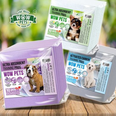 Пелюшки для собак WOW Pets ULTRA ABSORBENT Training Pads 60х60 см Ромашка 10 шт.