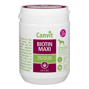 Біотин для собак від 25кг Canvit Biotin Maxi for dogs 500г