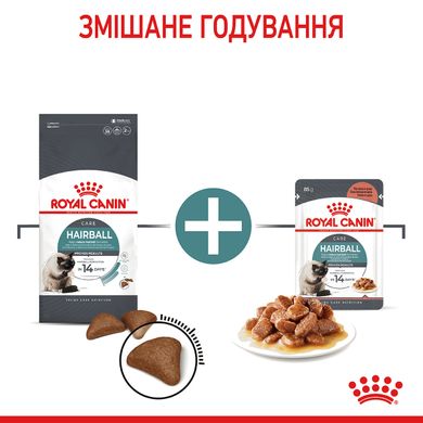 Корм для котів ROYAL CANIN HAIRBALL CARE 2.0 кг, рекомендований для виведення грудок шерсті