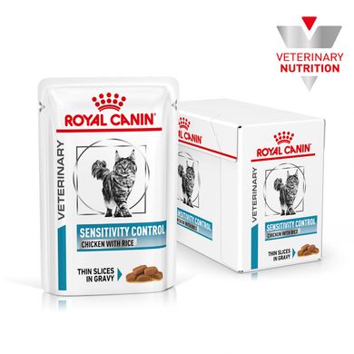 Влажный корм для взрослых кошек ROYAL CANIN SENSITIVITY CONTROL CHICKEN CAT Pouches 0.085 кг, 0.085 кг