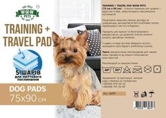 Пелюшки багаторазові для собак WOW PETS TRAINING + TRAVEL PAD 75х90 см 1 шт.