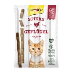 Палочки мясные GimCat STICKS птица лакомство для кошек (1шт.)