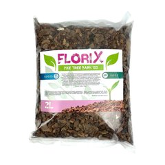 Сосновая кора FloriX pine tree bark для Орхидей, Азалий, Гортензий, Голубики, Хвойних M 5-20 мм 2 л