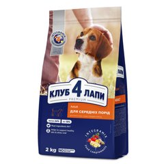 Сухой корм  Клуб 4 Лапы Adult Medium Breeds - для взрослых собак средних пород, на развес  250 г