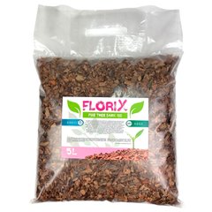 Сосновая кора FloriX pine tree bark для Орхидей, Азалий, Гортензий, Голубики, Хвойних M 5-20 мм 5 л