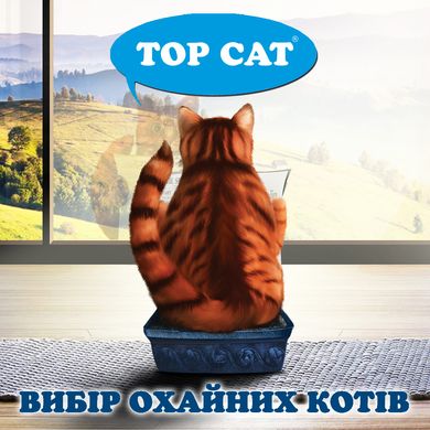 Наповнювач у кошачій лоток (туалет) силікагелевий TOP CAT Premium 10 л