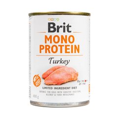 Консерва для собак Brit Mono Protein Turkey с индейкой, 400 г