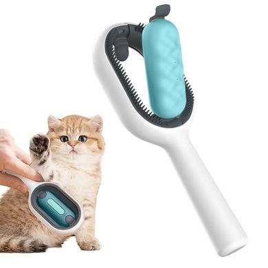 Щітка для сухого та вологово вичісування собак та котів Pet Gravity 4в1 Pet Grooming Comb з відсіком для води - рожева