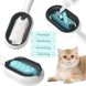 Щітка для сухого та вологово вичісування собак та котів Pet Gravity 4в1 Pet Grooming Comb з відсіком для води - рожева