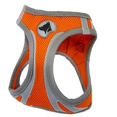 Світловідбиваюча шлея для собак ORANGE HIKING REFLECTIVE Croci, S 34-41 см помаранчева