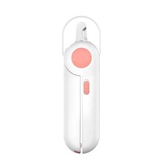 Когтерез с подсветкой для собак и котов LED Nail Clipper - розовый