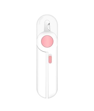 Когтерез с подсветкой для собак и котов LED Nail Clipper - розовый