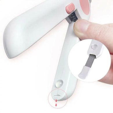 Кігтеріз з підсвіткою для собак і котів LED Nail Clipper - рожевий