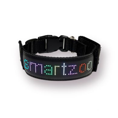 Нашийник для собак і котів з LED екраном Bluetooth Pet LED Collar - кольоровий