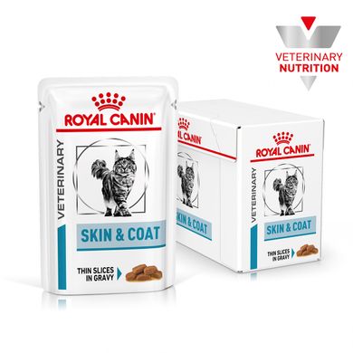 Влажный корм для взрослых кошек ROYAL CANIN SKIN & COAT CAT 0.085 кг, 0.085 кг