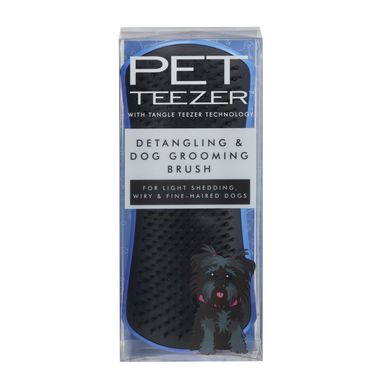 Щітка для розплутування шерсті собаки Pet Teezer Detangling & Grooming Blue Grey